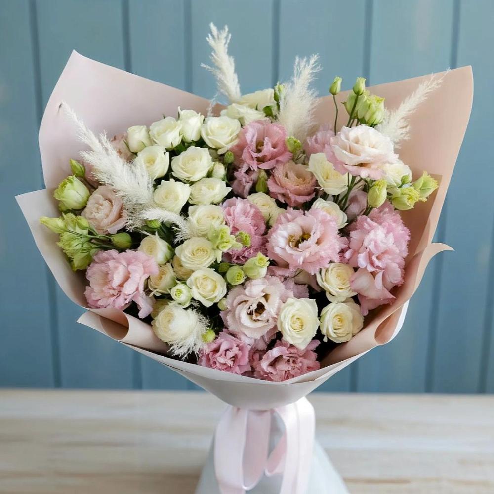 Букет цветов из: Альстромерии и Розы в Тугулыме