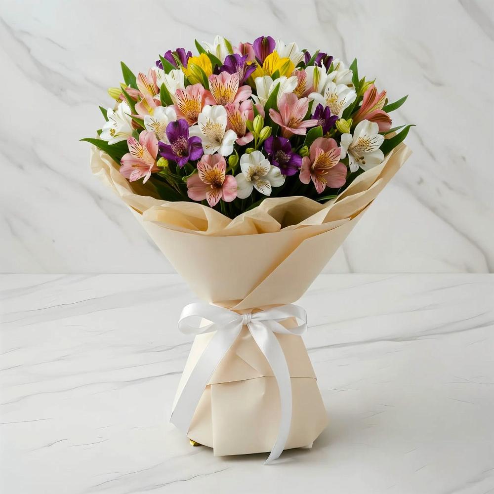 Букет цветов из: Альстромерии в Тугулыме