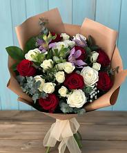Букет цветов из:  Розы и Альстромерии #REPLACE_PRED# Тугулыме