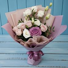 Букет цветов из:  Розы и Лизиантусы #REPLACE_PRED# Тугулыме