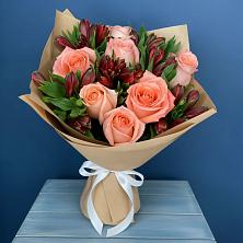 Букет цветов из:  Розы и Альстромерии в Тугулыме