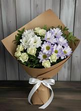 Букет цветов из:  Хризантемы и Розы в Тугулыме