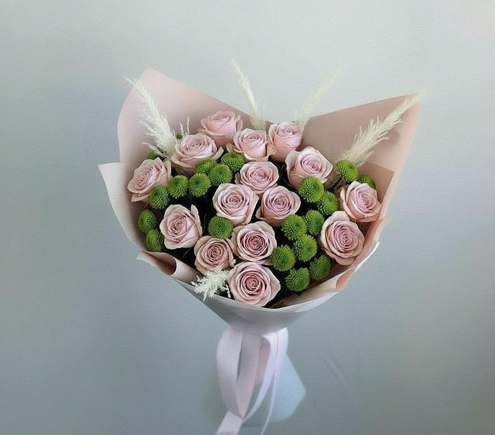 Букет цветов из: Розы и Хризантемы в Тугулыме