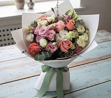 Букет цветов из:  Розы, Лизиантусы и Гвоздики #REPLACE_PRED# Тугулыме