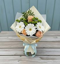 Букет цветов из:  Герберы, Розы и Хризантемы #REPLACE_PRED# Тугулыме