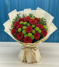 Букет цветов из:  Розы и Хризантемы #REPLACE_PRED# Тугулыме