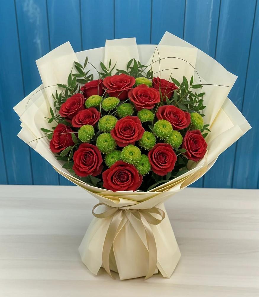 Букет цветов из: Розы и Хризантемы в Тугулыме