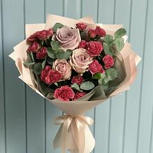 Букет цветов из:  Гвоздики и Розы #REPLACE_PRED# Тугулыме