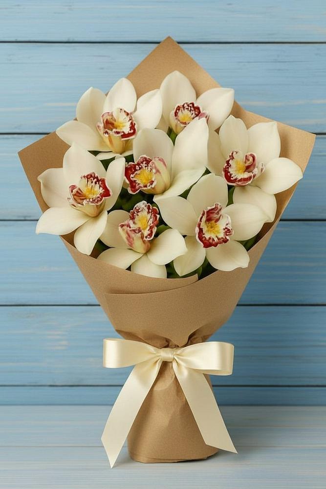 Букет цветов из: Орхидеи и Розы в Тугулыме